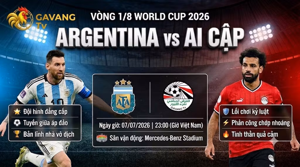 Nhận định Argentina vs Ai Cập (23h00, 7/7): Đẳng cấp Messi