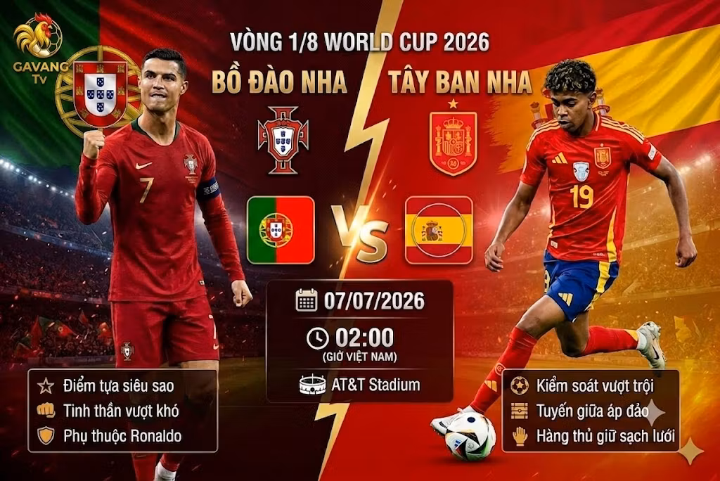 Nhận định Bồ Đào Nha vs Tây Ban Nha: Vòng 1/8 World Cup 2026
